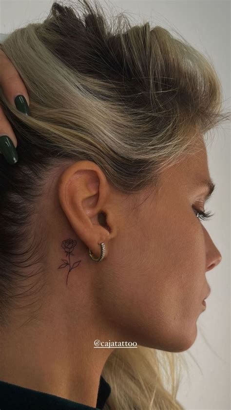Tattoo Designs For Women Behind The Ear