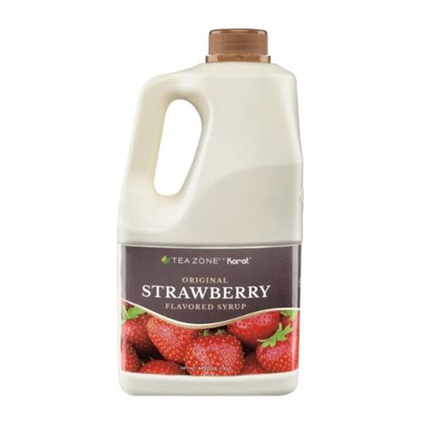 Tea Zone Strawberry Fruit Syrup 64 Oz