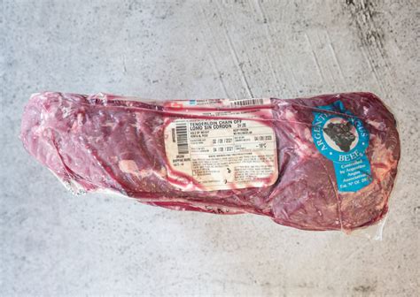 Tenderloin Whole Peeled Beef Lomo Sin Cord N Corte Argentino