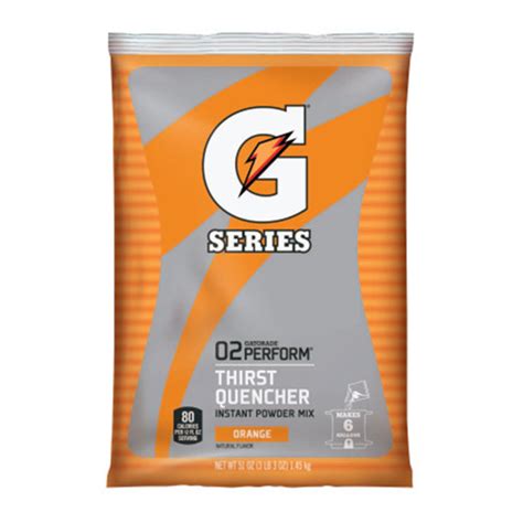 Tenet Solutions Gatorade Instant Powder Pouch 51 Oz Orange