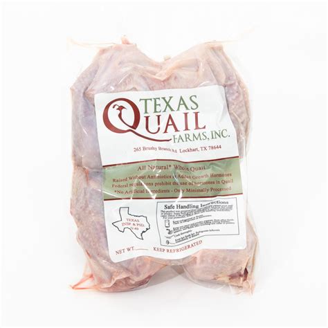 Texas Quail Farms Quail Whole