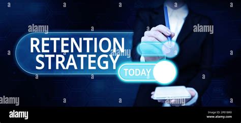 Text Sign Showing Retention Strategy Concept Meaning Activities To