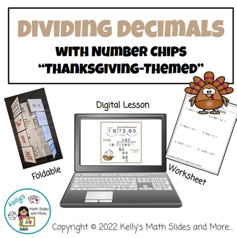 Thanksgiving Dividing Decimals With Number Chips Amped Up Learning Thanksgiving Dividing Decimals With Number Chips Amped Up Learning