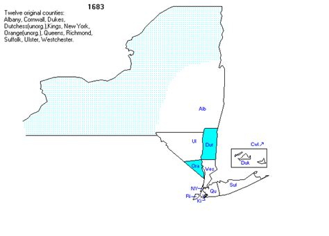 The 12 Original Counties Of New York State Cliff Lamere