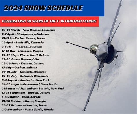The 2024 Air Show Team Schedule Sierra Hotel Aeronautics