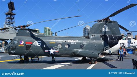 The Boeing Vertol Ch 46 Sea Knight Editorial Stock Image Image Of