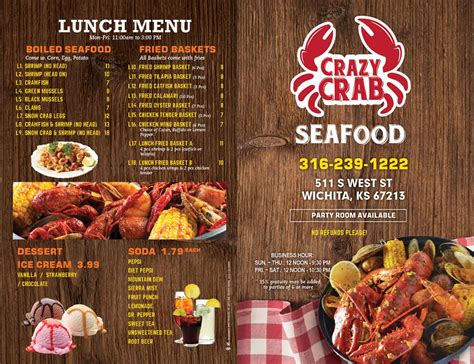 The Crazy Crab Place In Kennewick Restaurant Menu And Reviews