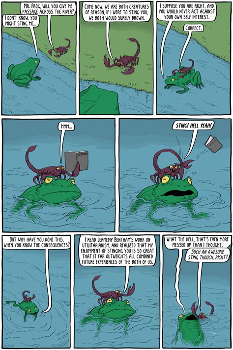 The Frog And The Scorpion From A Rational Point Of View Existential Comics The Frog And The Scorpion From A Rational Point Of View Existential Comics