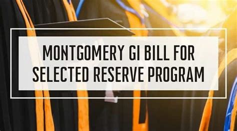 The Montgomery Gi Bill Selected Reserve The Montgomery Gi Bill