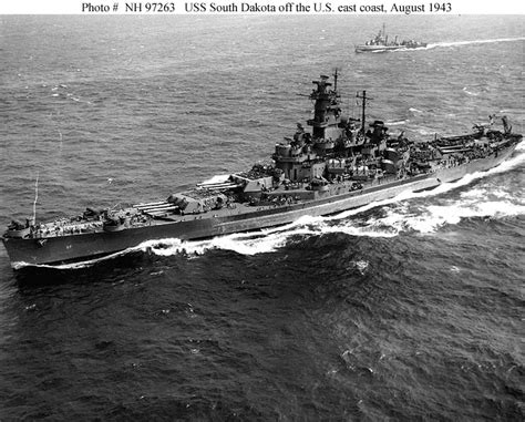 The Pacific War Online Encyclopedia South Dakota Class U S Battleships