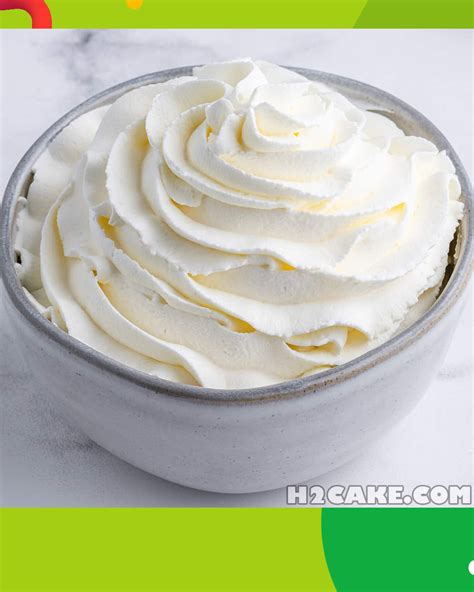 The Perfect Whipped Cream Recipe H2cake