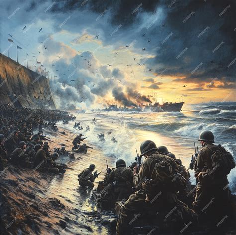 The Planning Of The Normandy Invasion Dday Premium Ai Generated Image
