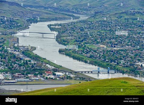 The Snake River With Lewiston Id And Clarkston Wa From The Lewiston