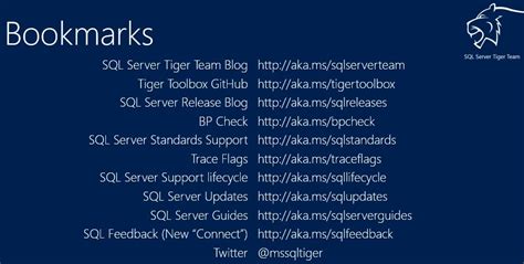 The Sql Server Tiger Team Bookmarks Thomas Larock
