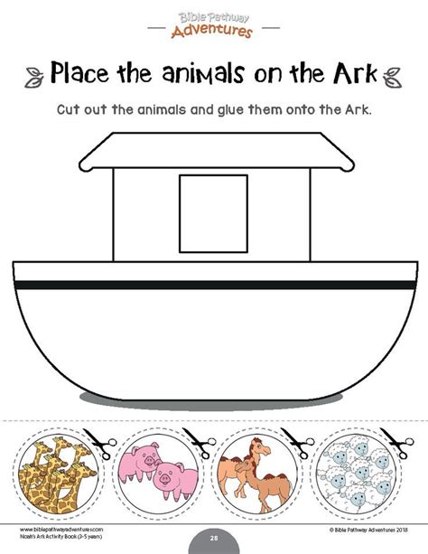 The Story Of Noah S Ark Activity Book Pdf Bible Pathway Adventures