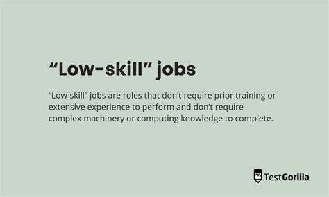 The Truth About Low Skilled Jobs