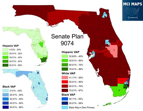 The Ultimate Guide To The Six State Senate Base Maps Mci Maps Election Data Analyst Election Targeting Fl