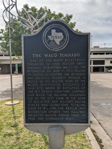 The Waco Tornado Historical Marker Updated February 2026 400 Austin Ave Waco Texas Landmarks Historical Buildings Yelp