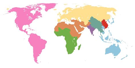 The World Divided Into 8 Equal Regions With 1 Billion People Each Brilliant Maps