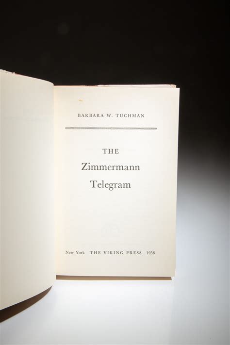 The Zimmermann Telegram The First Edition Rare Books