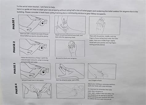 This Passive Aggressive Guide On Wipping Your Ass R Funny