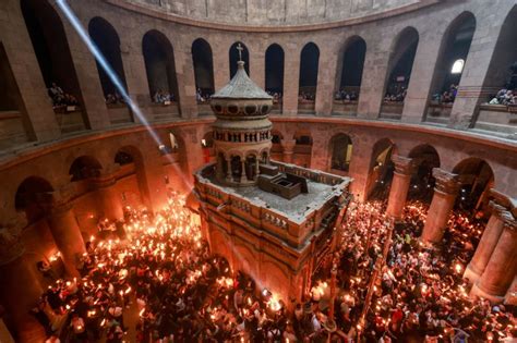 Thousands Gather For Centuries Old Holy Fire Ceremony In Jerusalem Jerusalem News Al Jazeera