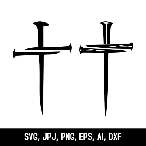 Three Crucifixion Nails Cross Png