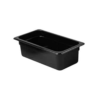 Thunder Group Plpa8134bk Third Size 4 Deep Polycarbonate Food Pan Black