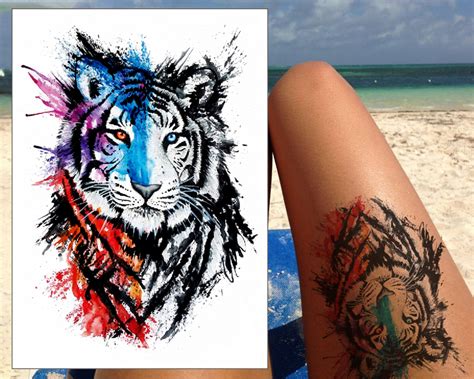 Tiger Tattoo Colorful