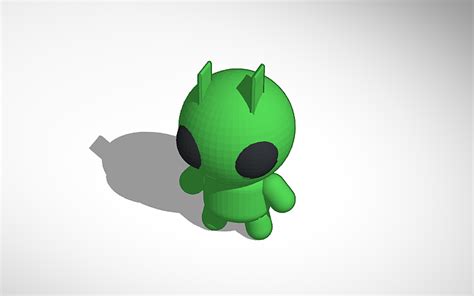 Tinkercad Alien Model: Ultra-Detailed Textures And Modular Design