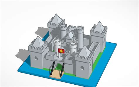 Tinkercad Medieval Castle: Modular Fortress With Snap-Fit Towers