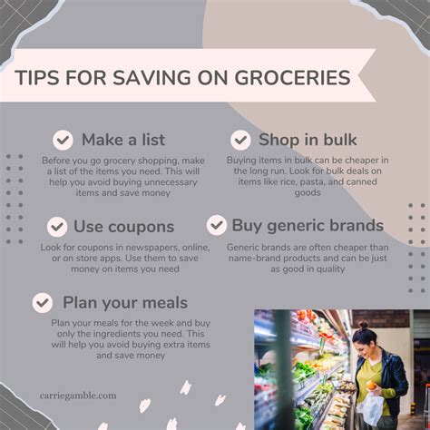 Tips For Saving At The Grocery Store Carrie Gamble
