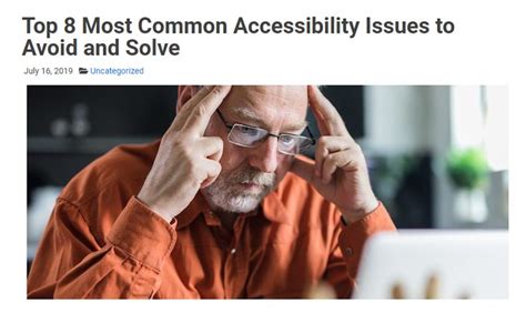 Top 8 Most Common Accessibility Issues To Avoid And Solve Accessible Metrics