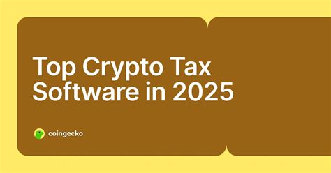 Top Crypto Tax Software 2025 Coingecko