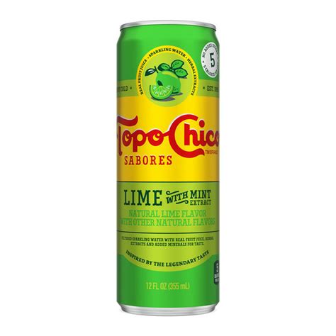 Topo Chico Can Lime With Mint Extract