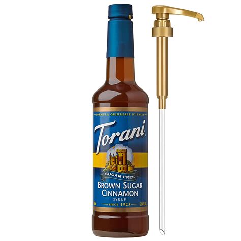 Torani 750Ml Sugar Free Brown Sugar Cinnamon Coffee Masters