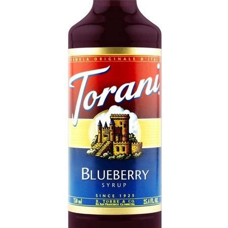 Torani Blueberry Syrup 750 Ml Bottle Coffee Syrup Canada