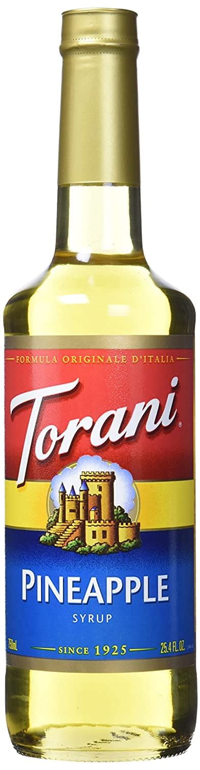 Torani Flavoring Pineapple Syrup 750Ml For Cocktails Mocktails