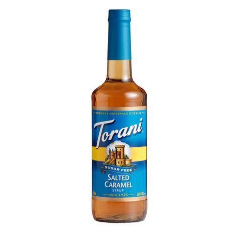 Torani Sugar Free Classic Caramel Syrup 750 Ml Crema