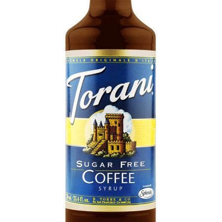 Torani Sugar Free Coffee Syrup 750 Ml Bottle S Baristaproshop Com