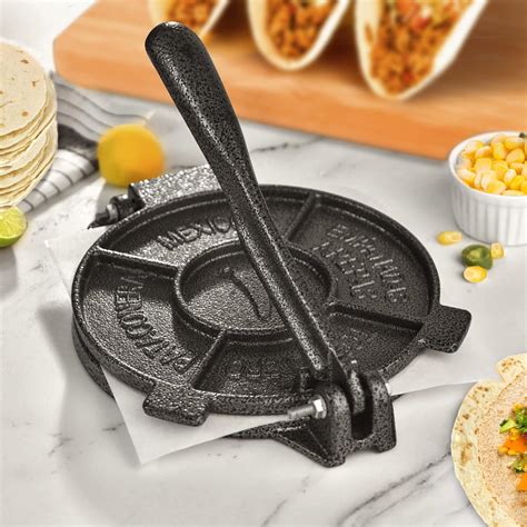 Tortilla Press 8 Inch Tortilla And Roti Maker Cast Iron Heavy Duty