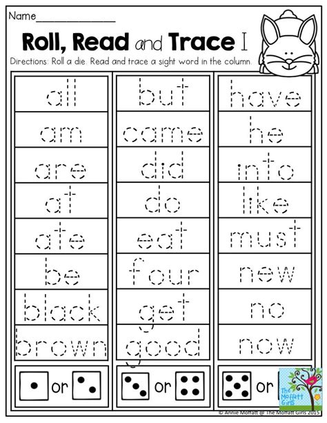 Tracing Sight Words