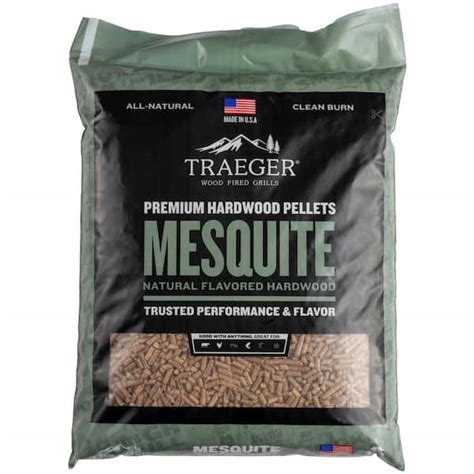 Traeger Mesquite Hardwood Pellets 20 Lb Bag