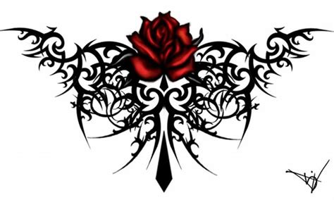 Tribal Rose Tattoos For Men
