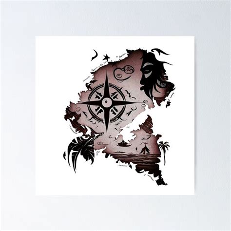 Tribal Tattoo Heart Poster For Sale By Shadowandslate Redbubble