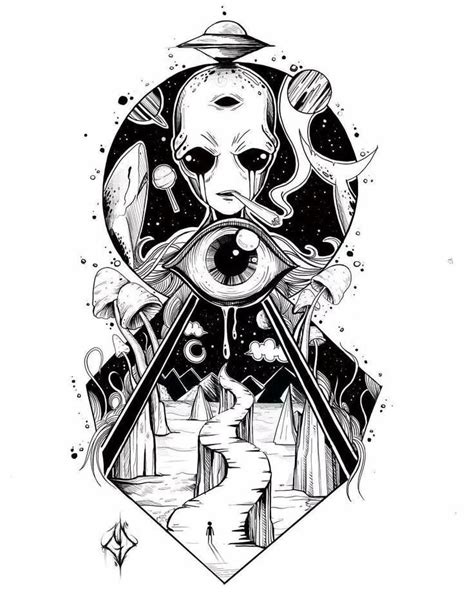 Trippy Tattoo Drawings