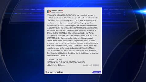 Trump Brokers Israel Iran Ceasefire Time