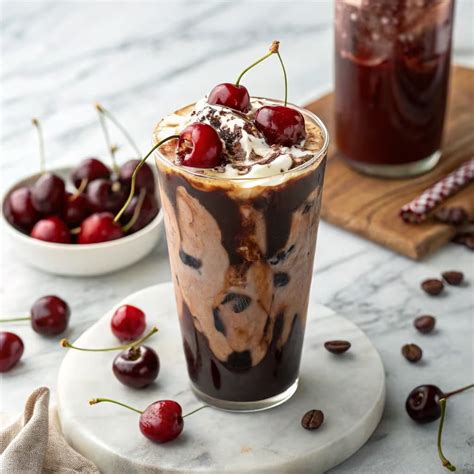 Try This Rich Dark Cherry Mocha Cold Brew With Homemade Black Forest Try This Rich Dark Cherry Mocha Cold Brew With Homemade Black Forest