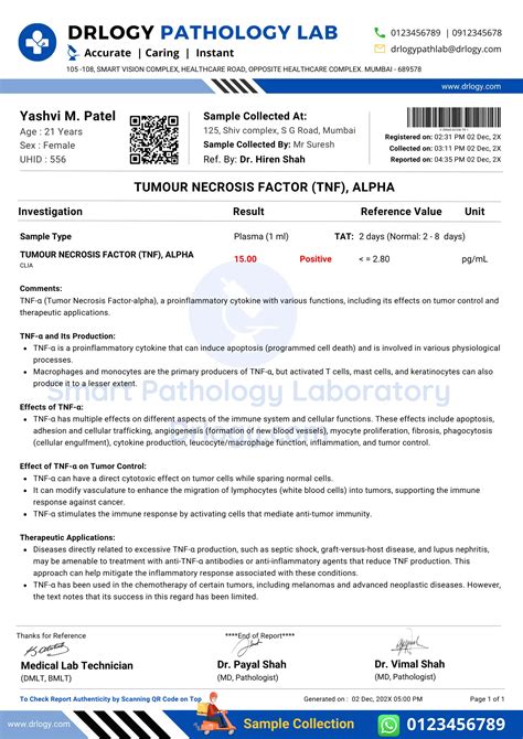 Tumor Necrosis Factor Tnf Alpha Test Price Results Drlogy