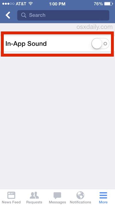 Turn Off The Facebook App Sound Effects On Iphone